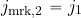 \begin{equation*} j_{\rm mrk, 2} = j_1 \end{equation*}