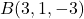 B(3,1,-3)