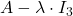 A-\lambda\cdot I_3