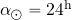 \alpha_\odot = 24^{\rm h}