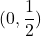 (0, \dfrac{1}{2})