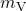 m_{\rm V}