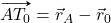 \vv{AT_0}=\vec{r}_A-\vec{r}_0