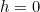 \small h=0