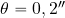 \theta = 0,2''