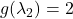 g(\lambda_2)=2