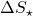 \Delta S_{\star}