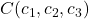 C(c_1, c_2, c_3)