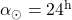 \alpha_{\odot}=24^{\rm h}