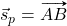 \vec{s}_p=\vv{AB}