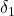 \delta_{\rm 1}