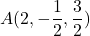 A(2, -\dfrac{1}{2}, \dfrac{3}{2})