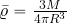 \bar{\varrho}= {{3M}\over {4\pi R^3}}