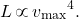 \begin{equation*} L \, \propto \, {v_{\rm max}}^4. \end{equation*}