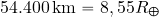 54.400\, {\rm km} = 8,55 R_\Earth