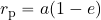 r_{\rm p} =a (1-e)